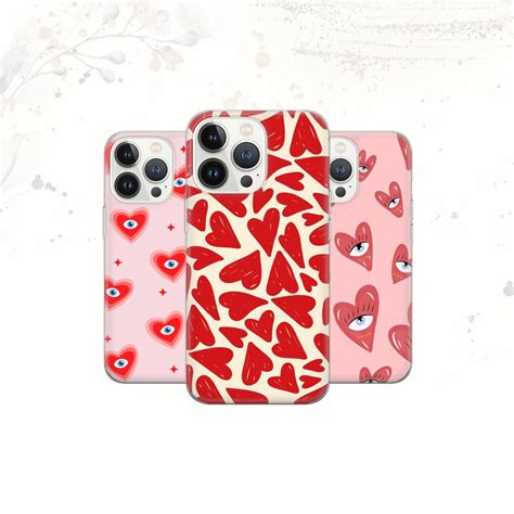 gucci red heart phone case